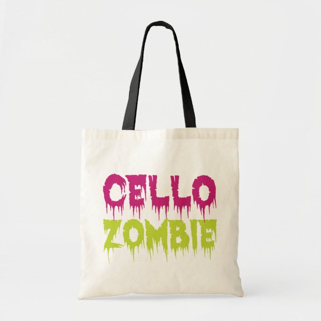 Cello Zombie Tote Bag (Front)