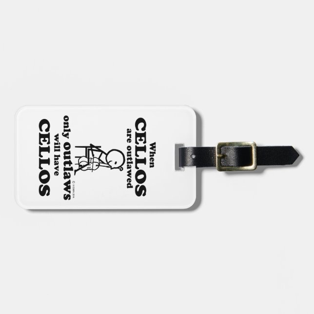 Cellos Outlawed Luggage Tag (Front Horizontal)