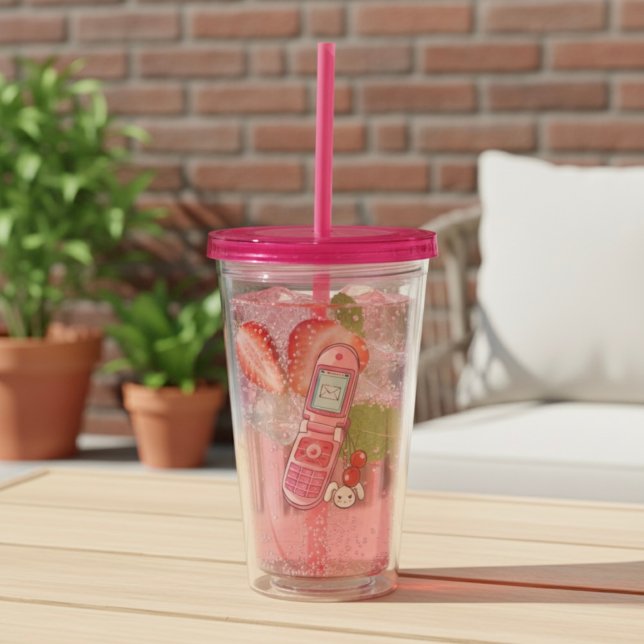 Cellphone Acrylic Tumbler (Creator Uploaded)