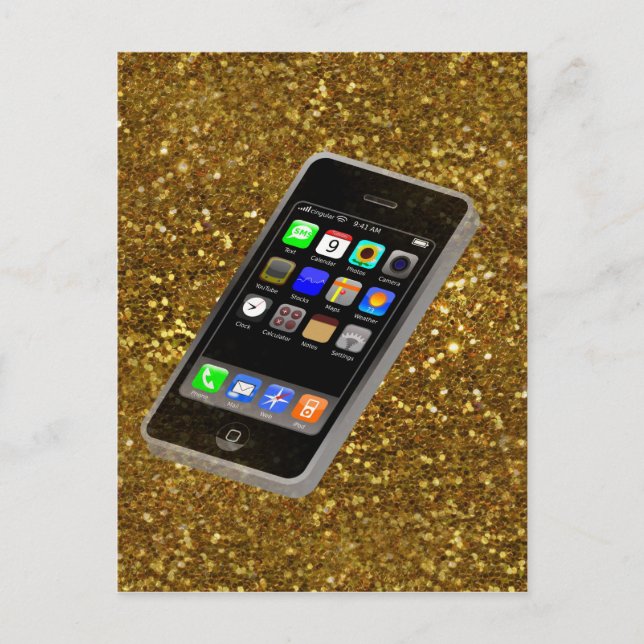 cellphone bling postcard (Front)