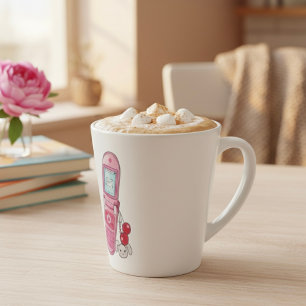 Cellphone Latte Mug