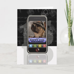 cellphone, mobile phone text message Happy Birthda Card