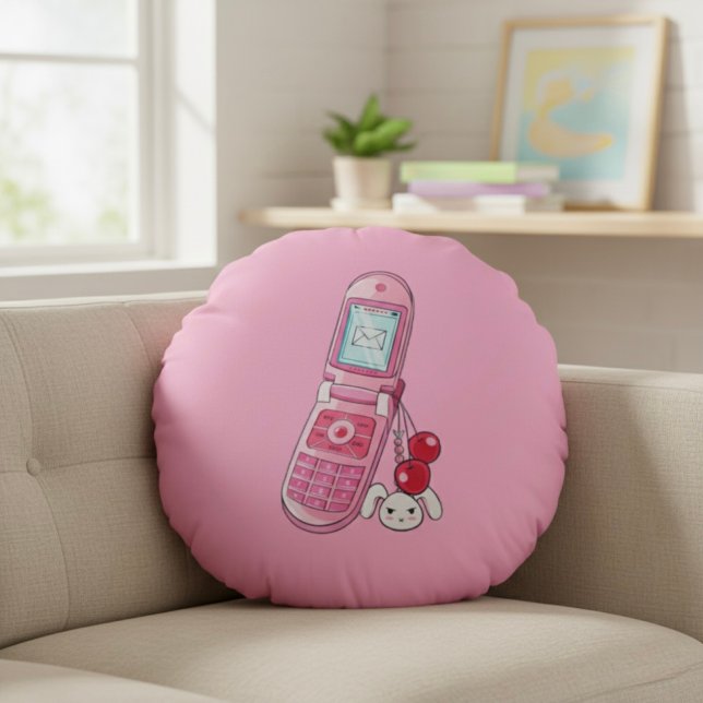 Cellphone Round Cushion (Creator Uploaded)