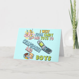 Cellphones and Boys T-shirts and Gifts For Her Holiday Card