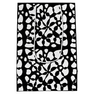 Cells Abstraction Black White Medium Gift Bag