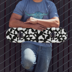 Cells Abstraction Black White Skateboard