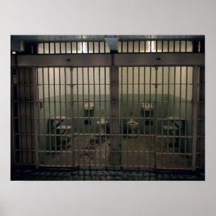 CELLS at MAIN CELL BLOCK in ALCATRAZ Poster