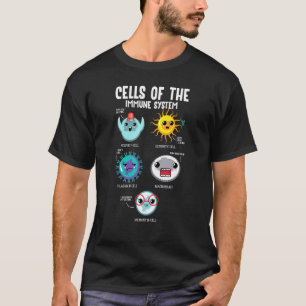 Cells Of The Immune System Biology Science Cute De T-Shirt