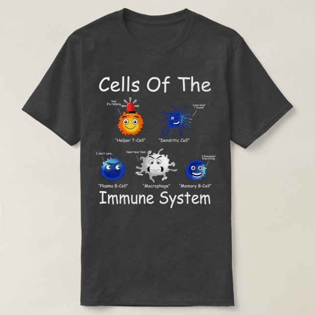 Cells Of The Immune System T-Shirt (Design Front)