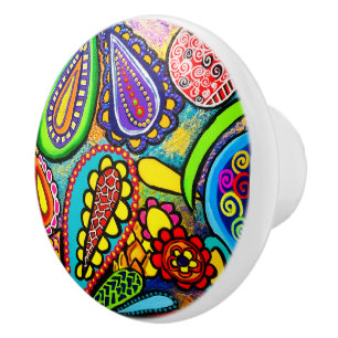 Cellular Art Ceramic Knob