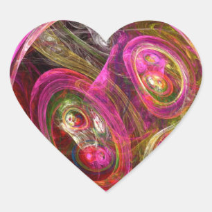 Cellular Heart Sticker