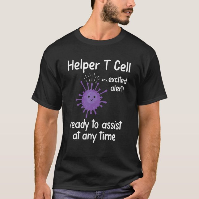 Cellular Immunity  Cell Immunity White Blood Cell T-Shirt (Front)