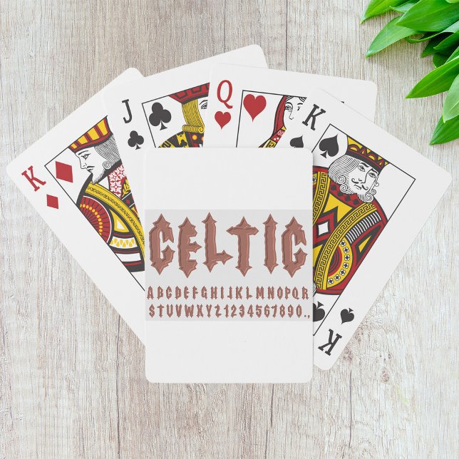 Celtic Alphabet Font Playing Cards (Creator Uploaded)