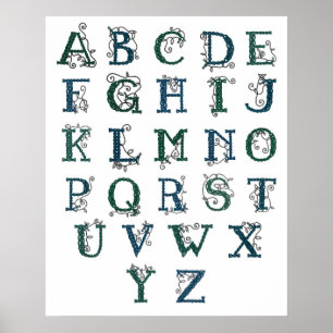 Celtic Alphabet print
