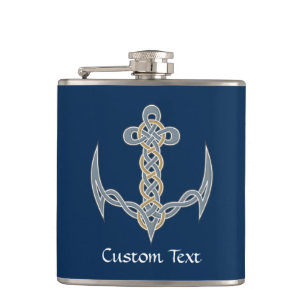 Celtic Anchor 1 Hip Flask