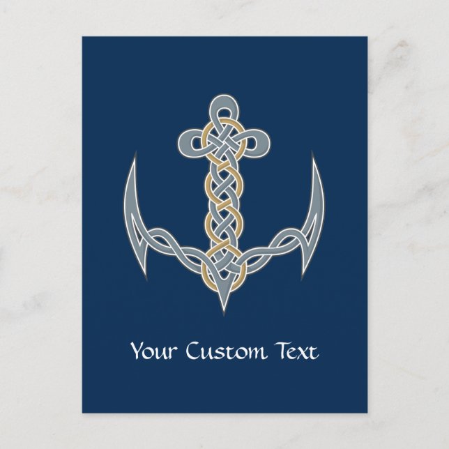 Celtic Anchor 1 Postcard (Front)