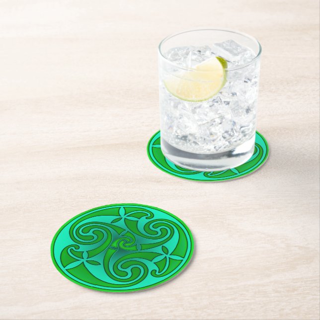 Celtic Art & Design Paper Coasters (Insitu)