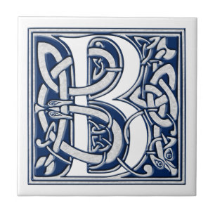 Celtic B Monogram Ceramic Tile