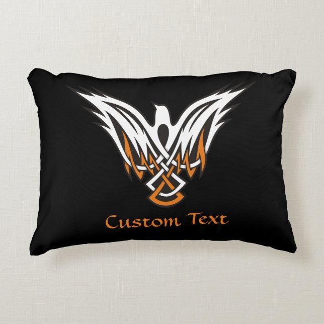 Celtic Bird Accent Pillow (Front)