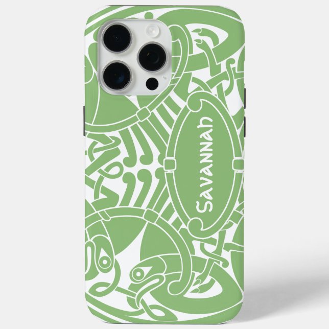 Celtic Bird Circle Pattern Personalised iPhone Case-Mate iPhone Case (Back)