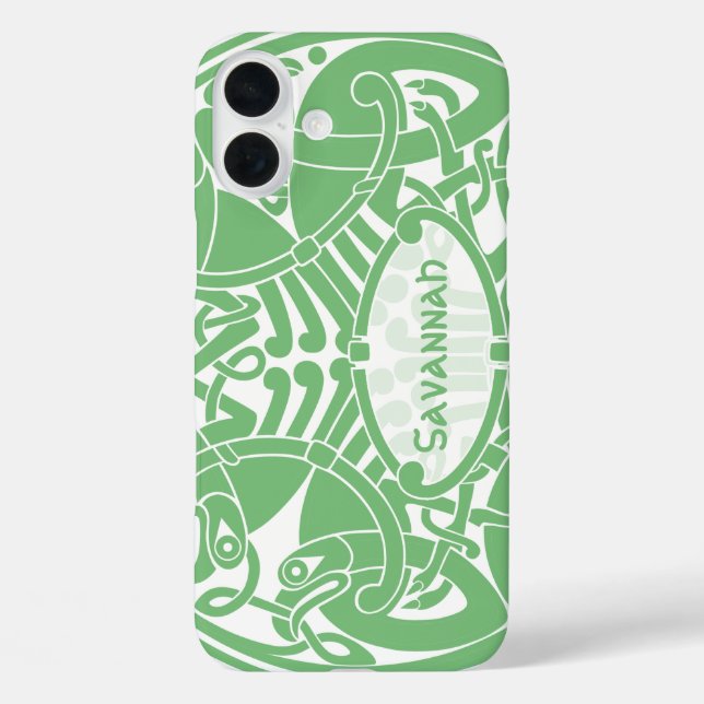 Celtic Bird Circle Pattern Personalised iPhone Case-Mate iPhone Case (Back)