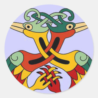 Celtic Bird Classic Round Sticker
