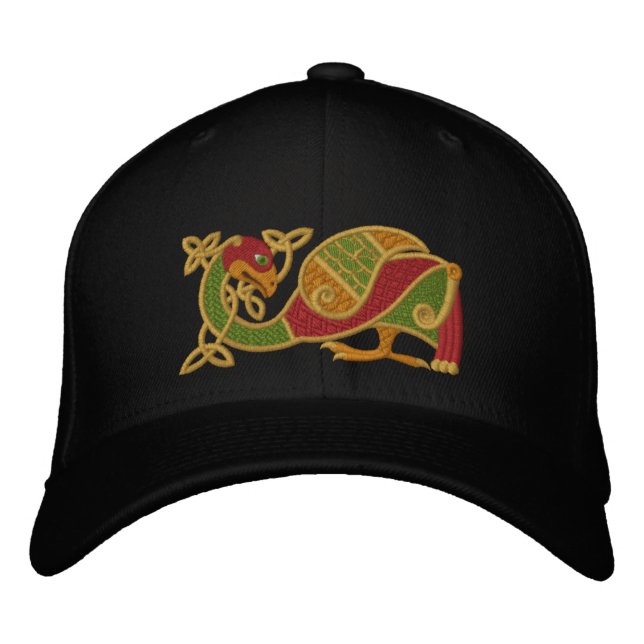 Celtic Bird Embroidered Hat (Front)