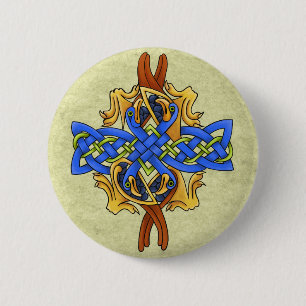 Celtic Birds 6 Cm Round Badge