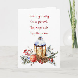 Celtic Blessings Christmas for Anyone Holiday Card