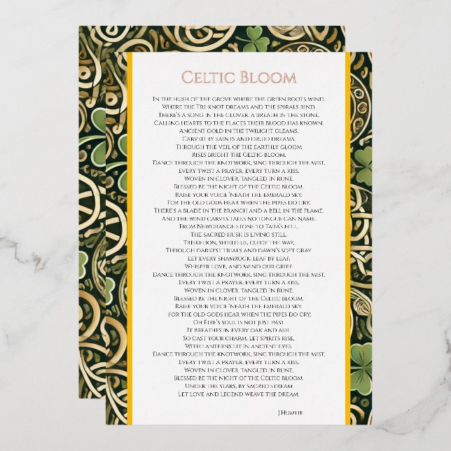 Celtic Bloom (Front/Back)