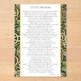 Celtic Bloom Acrylic Invitations