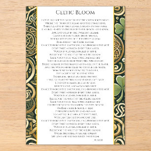 Celtic Bloom Acrylic Invitations