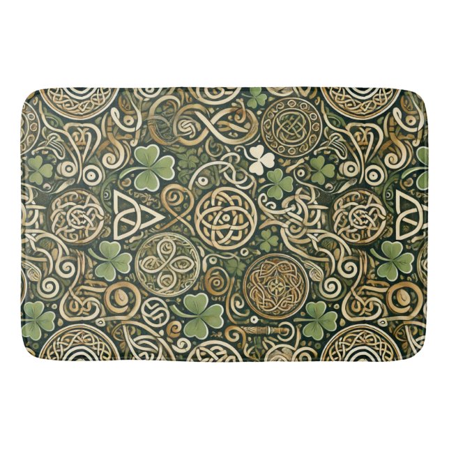 Celtic Bloom Bath Mat (Front)