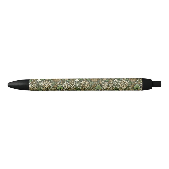 Celtic Bloom Black Ink Pen (Front)