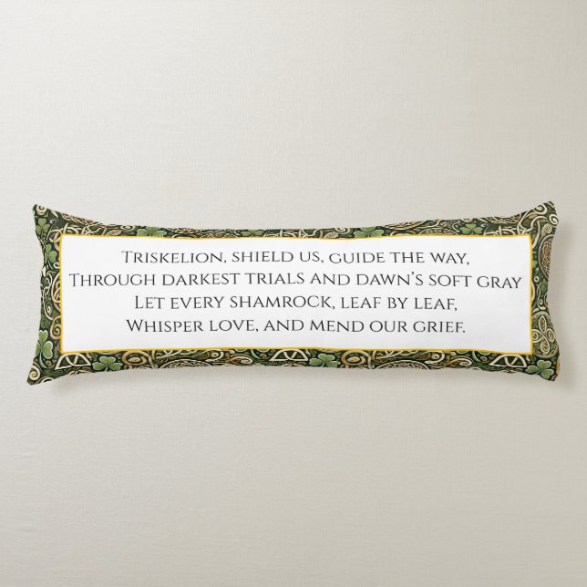Celtic Bloom Body Cushion (Front)
