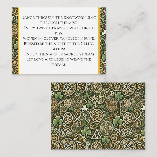Celtic Bloom Business Card (Front/Back)