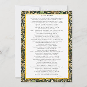 Celtic Bloom Card