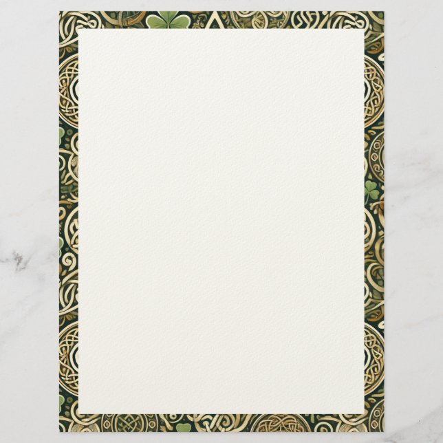 Celtic Bloom Custom Letterhead (Front)