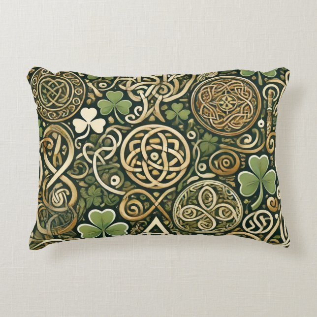 Celtic Bloom Decorative Cushion (Front)
