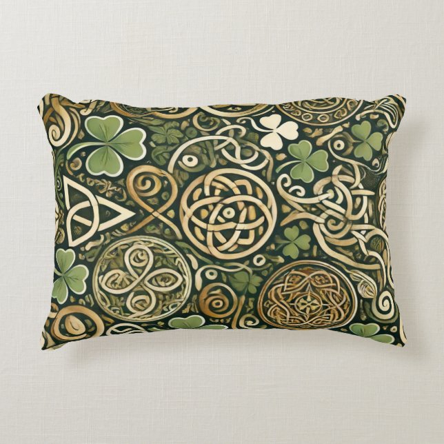 Celtic Bloom Decorative Cushion (Front)