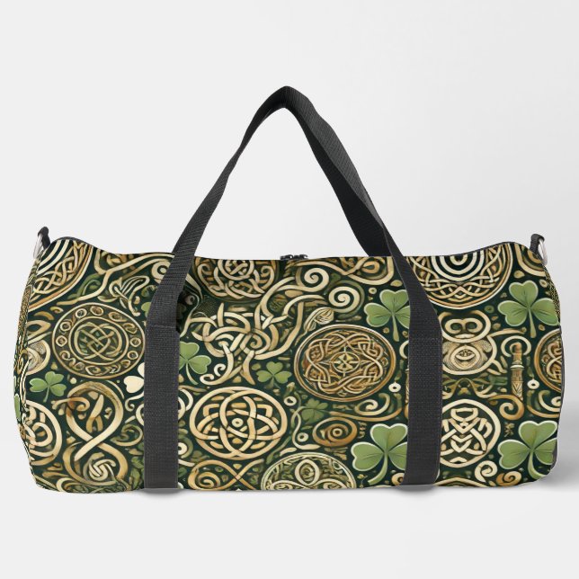 Celtic Bloom Duffle Bag (Front)