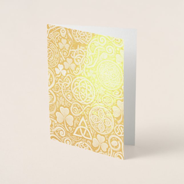 Celtic Bloom Foil Card (Front)