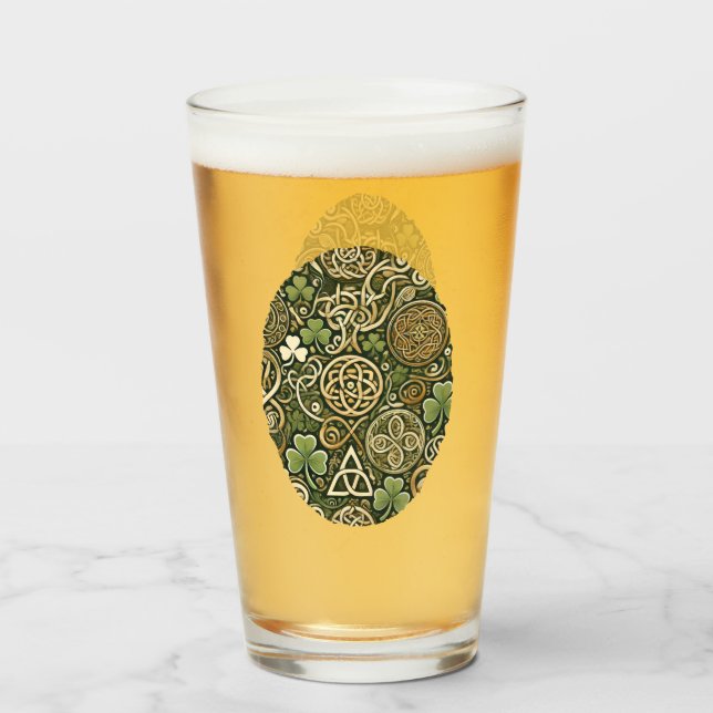 Celtic Bloom Glass (Front Filled)
