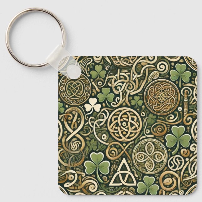 Celtic Bloom Key Ring (Front)