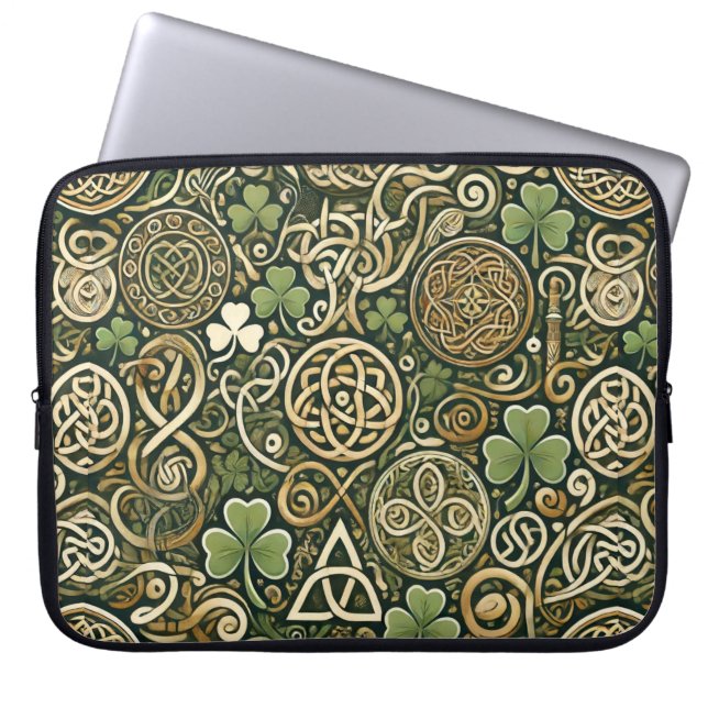 Celtic Bloom Laptop Sleeve (Front)
