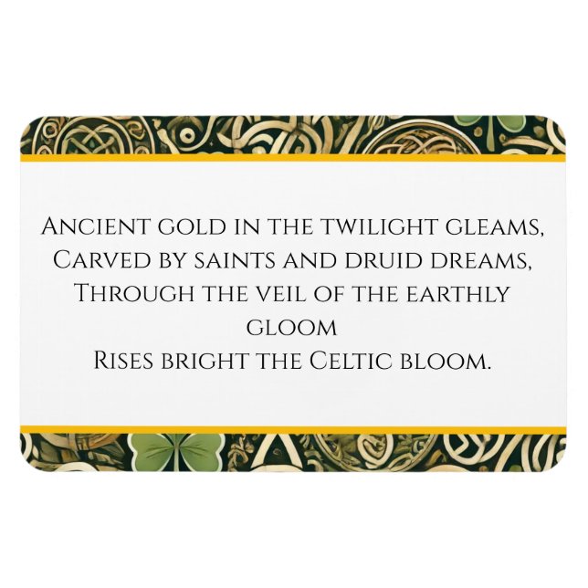 Celtic Bloom Magnet (Horizontal)