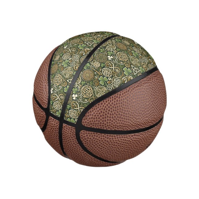 Celtic Bloom Mini Basketball (Angled)