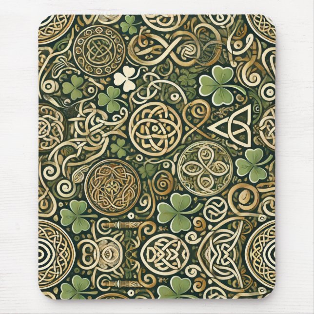 Celtic Bloom Mouse Pad (Front)