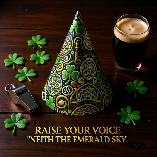 Celtic Bloom Party Hat