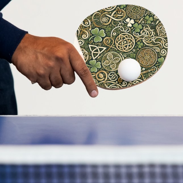 Celtic Bloom Ping Pong Paddle (Insitu)